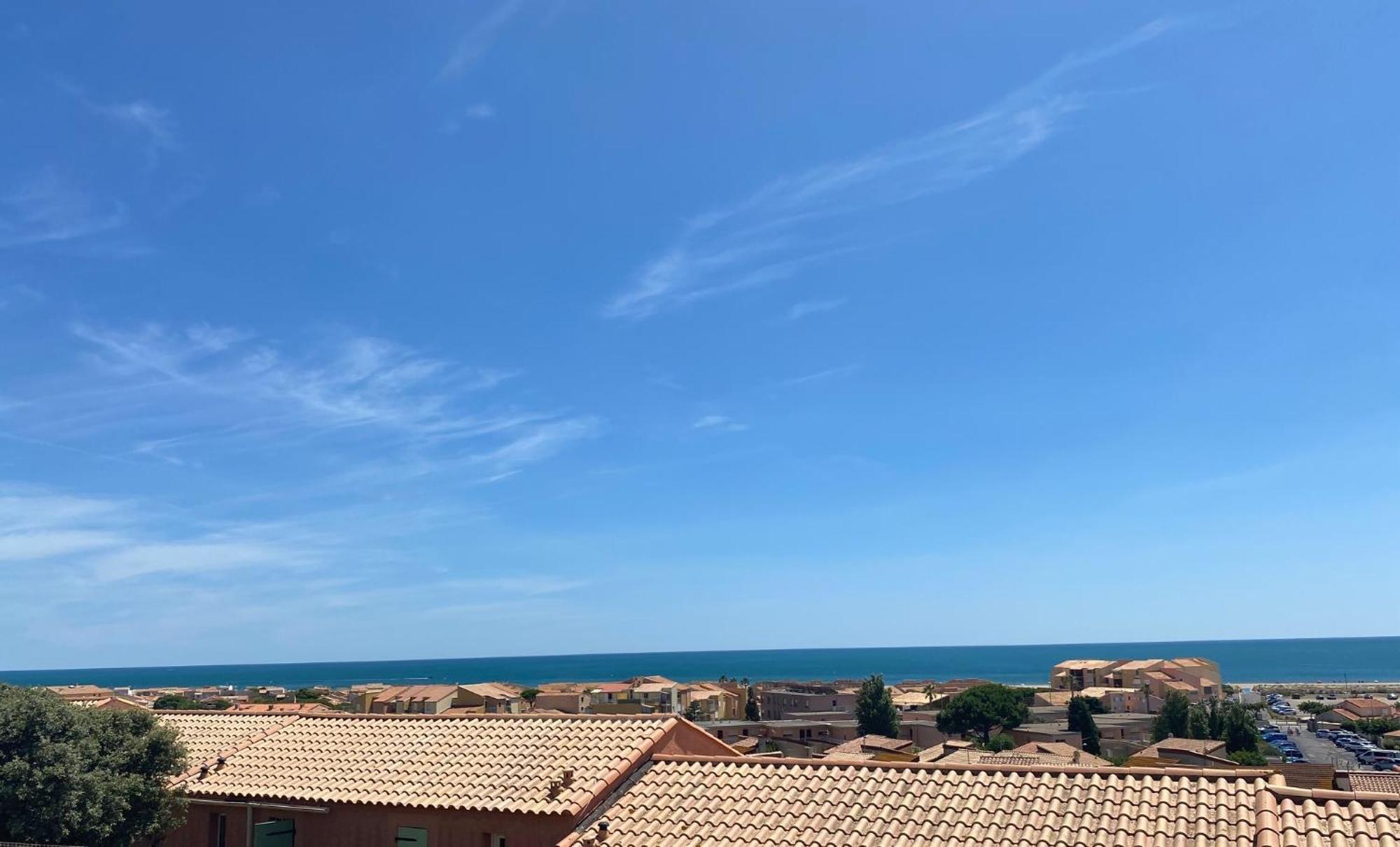 T3 Vue Mer Et Plage, Avec Wifi Et Parking Saint-Pierre-la-Mer (Aude) Exterior foto