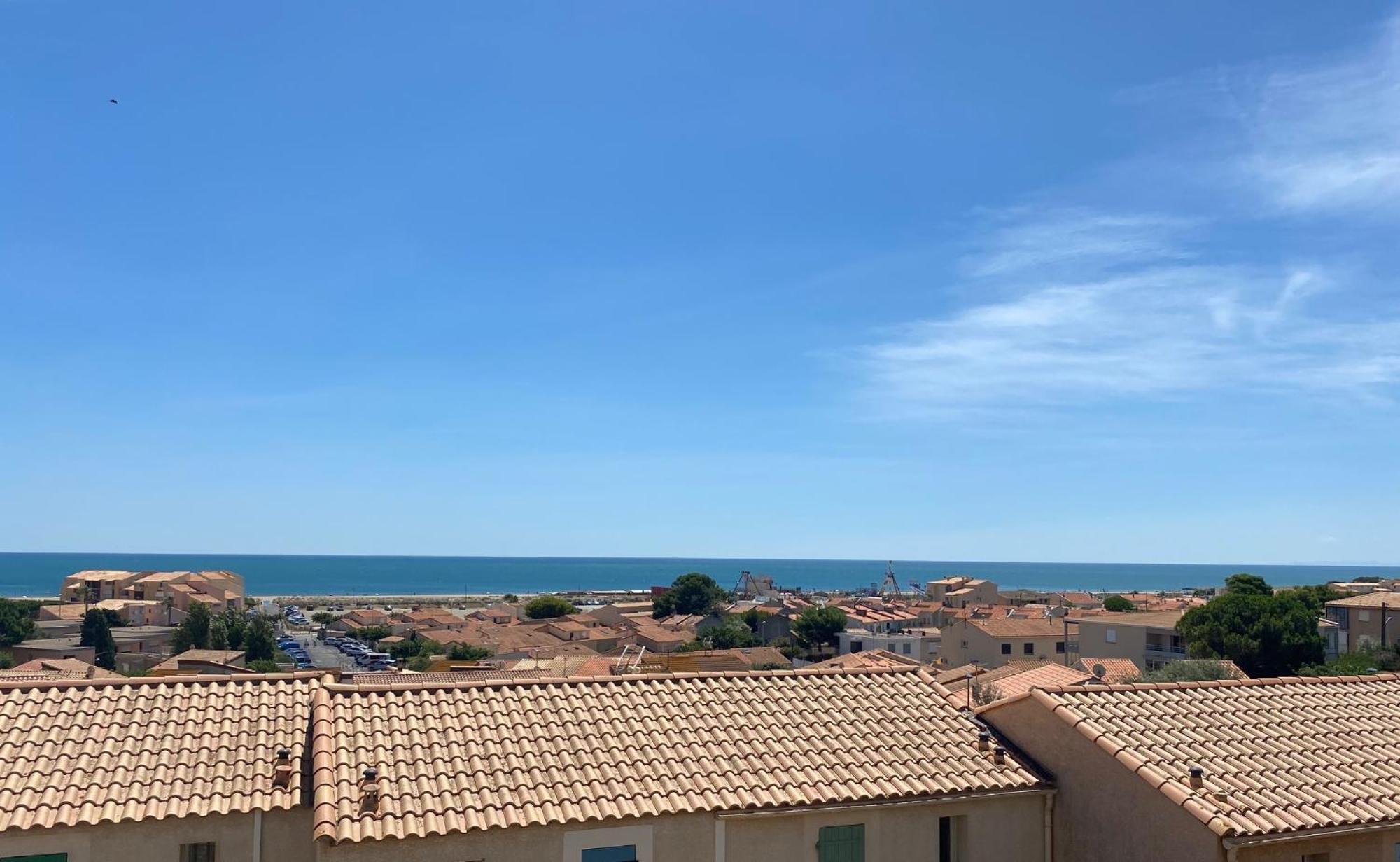 T3 Vue Mer Et Plage, Avec Wifi Et Parking Saint-Pierre-la-Mer (Aude) Exterior foto