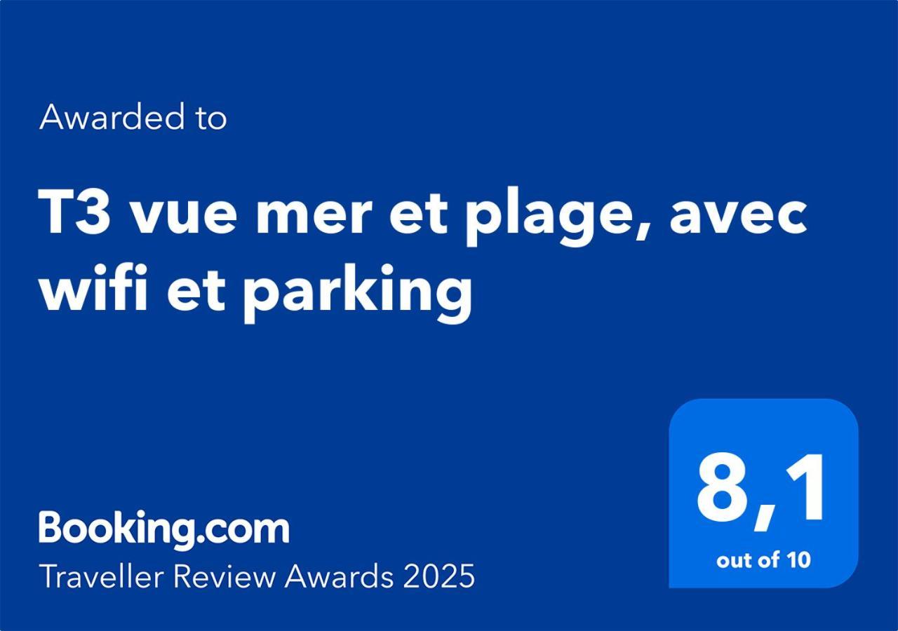 T3 Vue Mer Et Plage, Avec Wifi Et Parking Saint-Pierre-la-Mer (Aude) Exterior foto